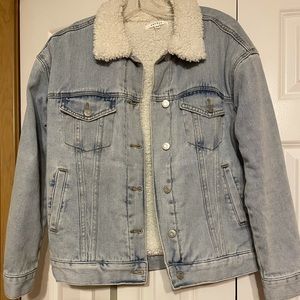 PacSun Sherpa lined denim jacket